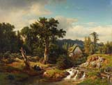landscape with watermill